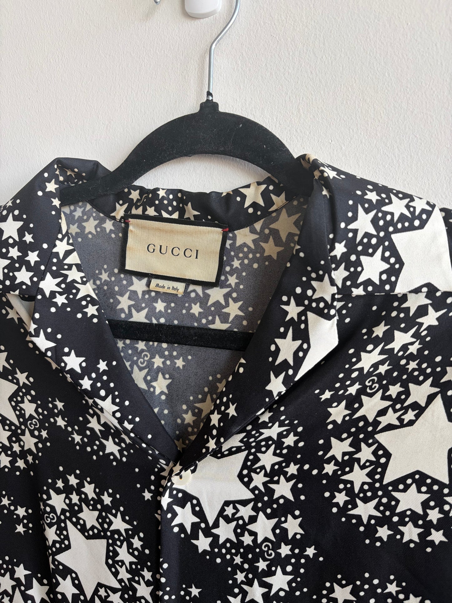 Gucci Star Print Silk Shirt