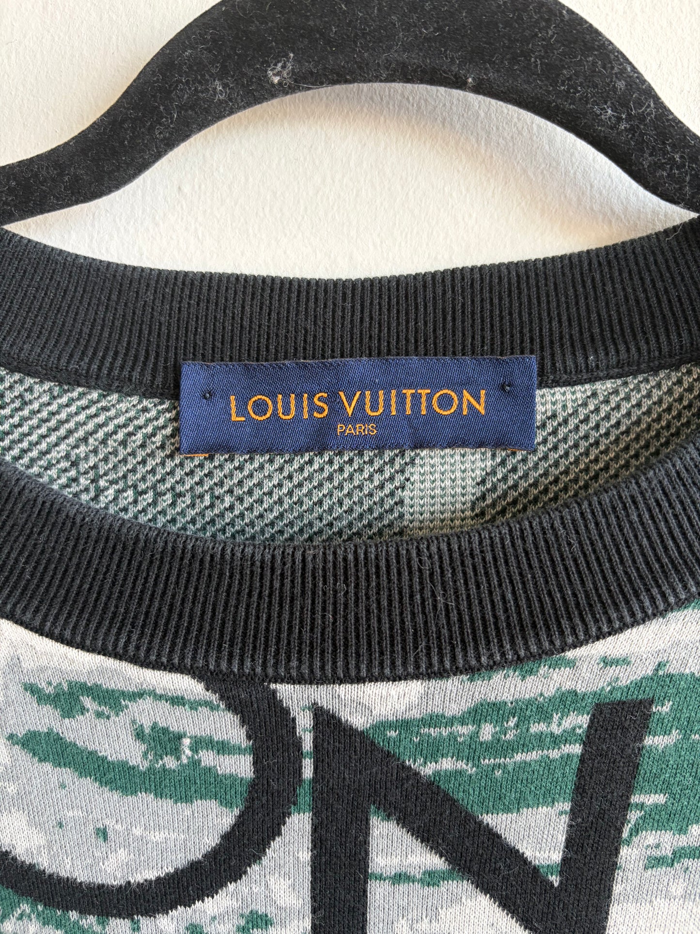 Louis Vuitton All Over Logo Jacquard Crewneck