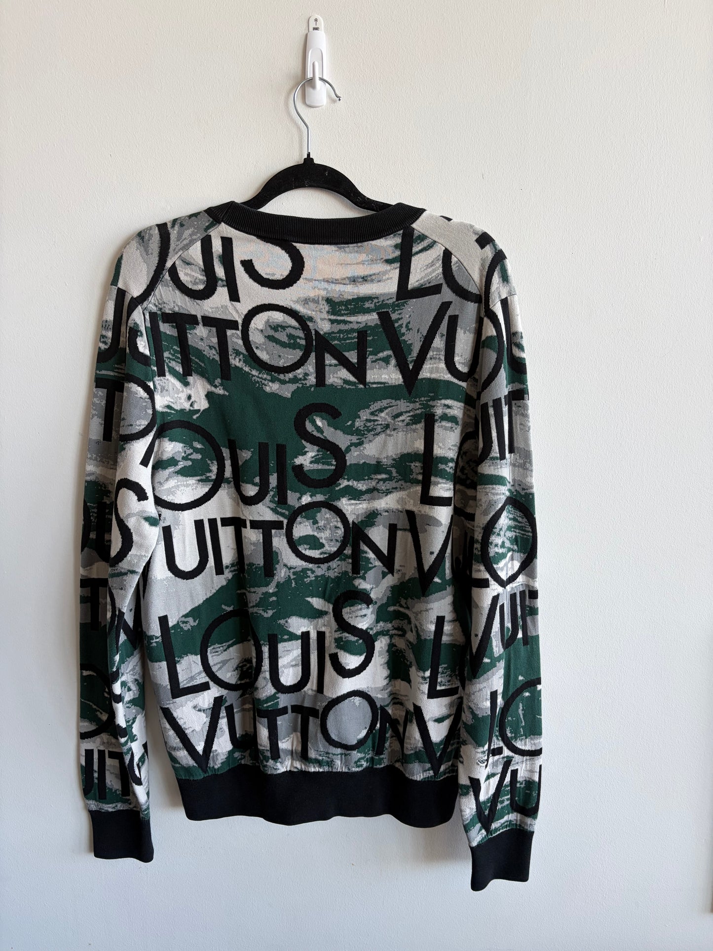 Louis Vuitton All Over Logo Jacquard Crewneck