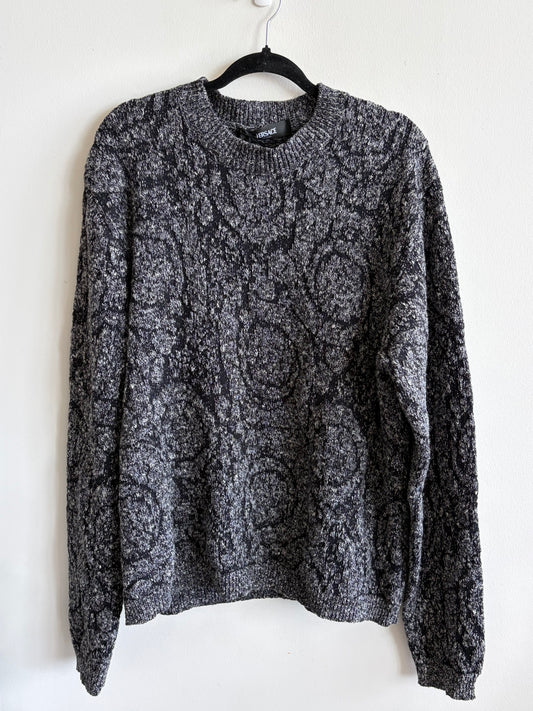 Versace Barroco Cable Knit Sweater