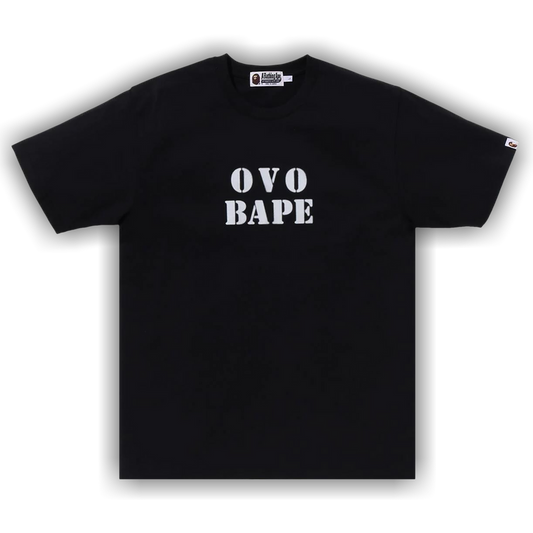 BAPE x OVO Tee Black