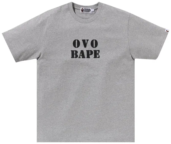 BAPE x OVO Tee Gray