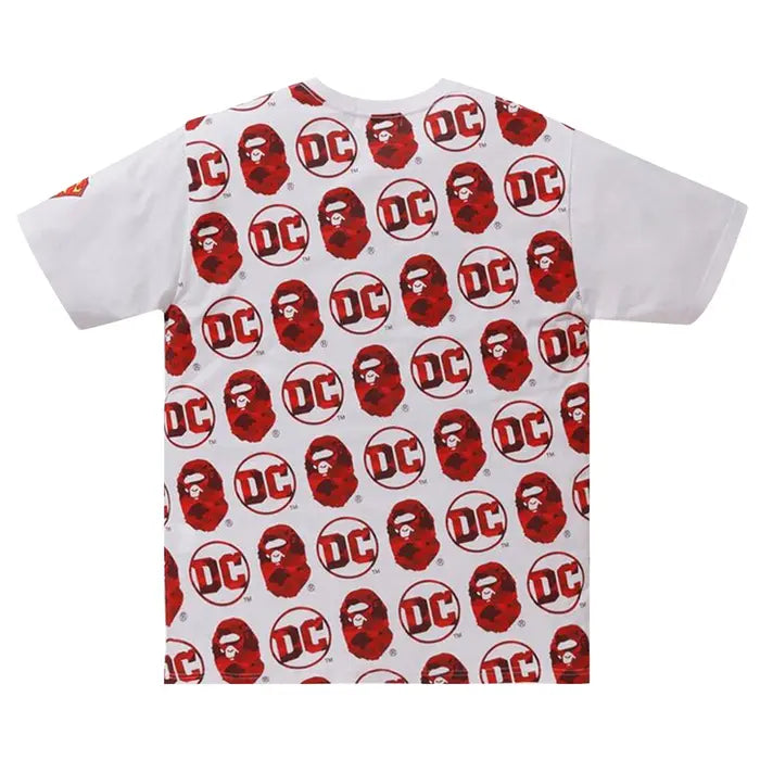 BAPE x DC Tee 'White/Red'