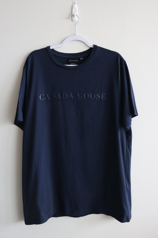 Canada Goose Emersen Men’s Crewneck T-Shirt (Navy Blue)