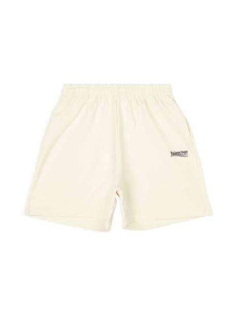 Balenciaga Political Campaign Shorts Beige