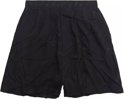 Balenciaga Silk Shorts Logomania Print