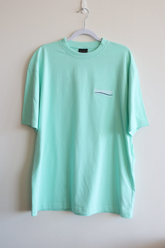Balenciaga Political Campaign T-Shirt Mint
