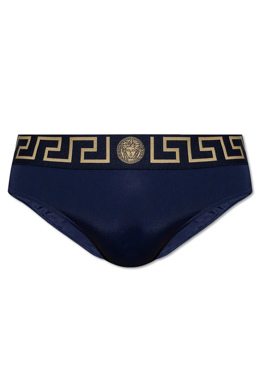 Versace Greca Border Stretched Swim Shorts