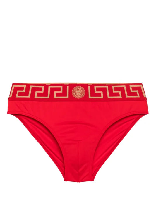 Versace Greca Border Stretched Swim Briefs