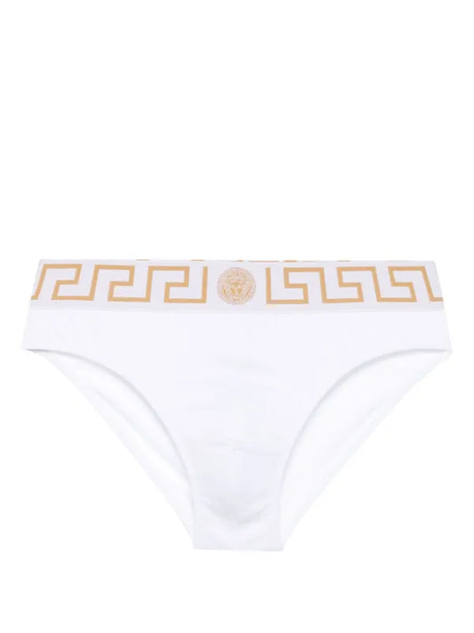 Versace Greca Border Stretched Swim Briefs