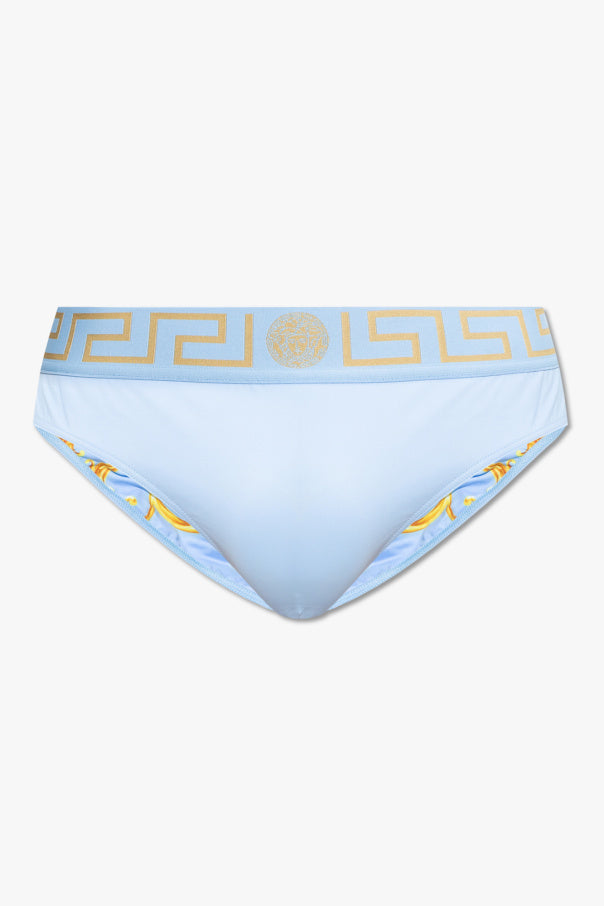 Versace Greca Border Stretched Swim Briefs