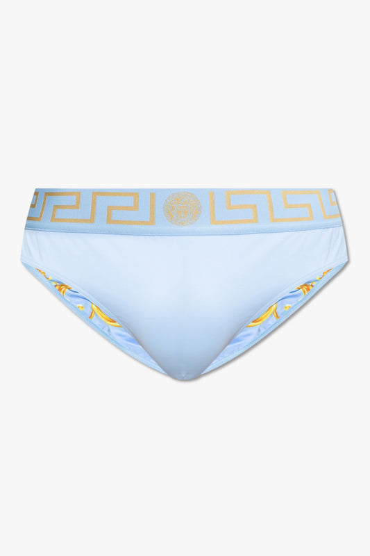 Versace Greca Border Stretched Swim Briefs