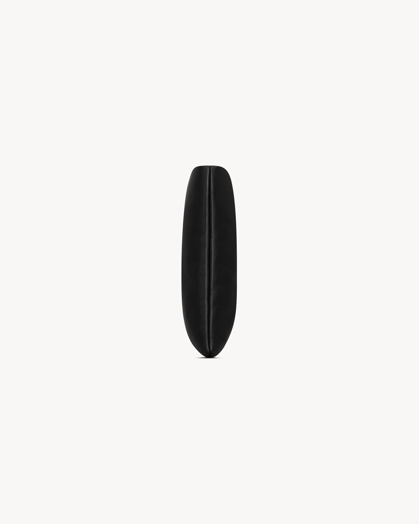 YSL Black Leather Large Puffy Pouch