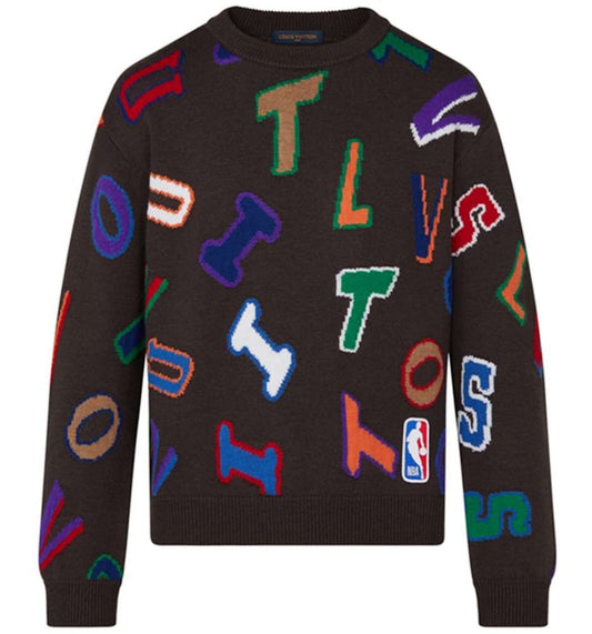 Louis Vuitton x NBA Letters Crewneck