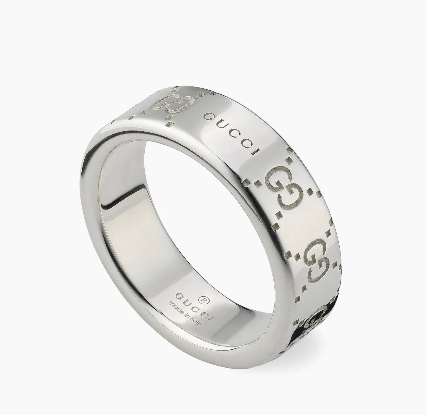 Gucci GG Pattern Ring