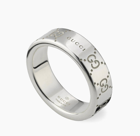 Gucci GG Pattern Ring