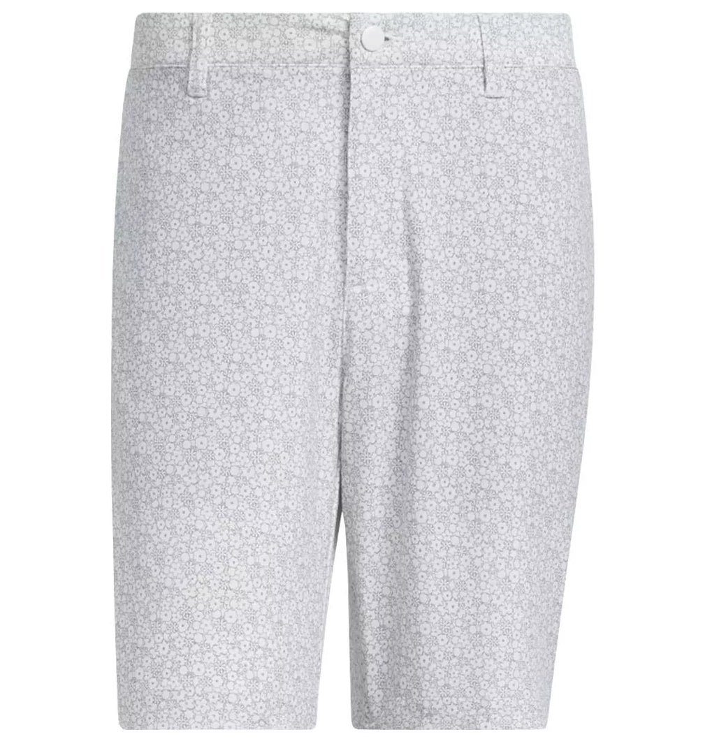 Adidas Mens Golf Shorts Floral Pattern White Gray New Ultimate