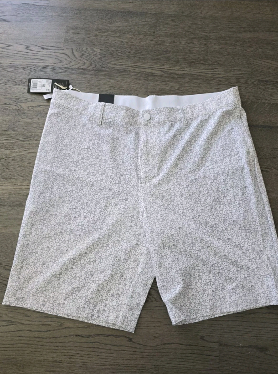 Adidas Mens Golf Shorts Floral Pattern White Gray New Ultimate