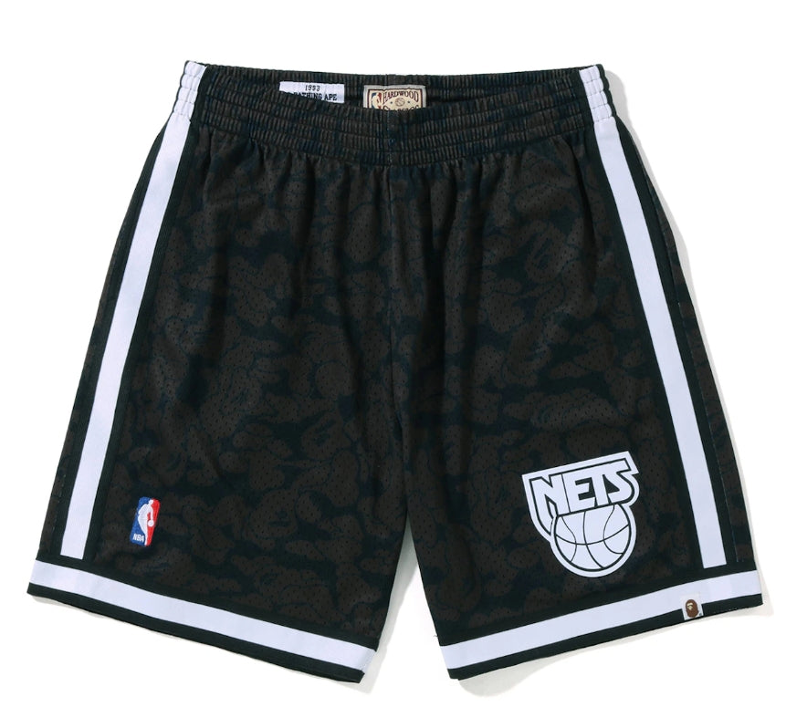 Bape x Mitchell & Ness New Jersey Nets Shorts