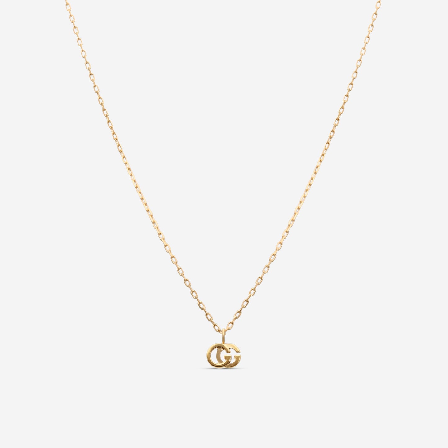 Gucci 18K Gold Running Necklace GG