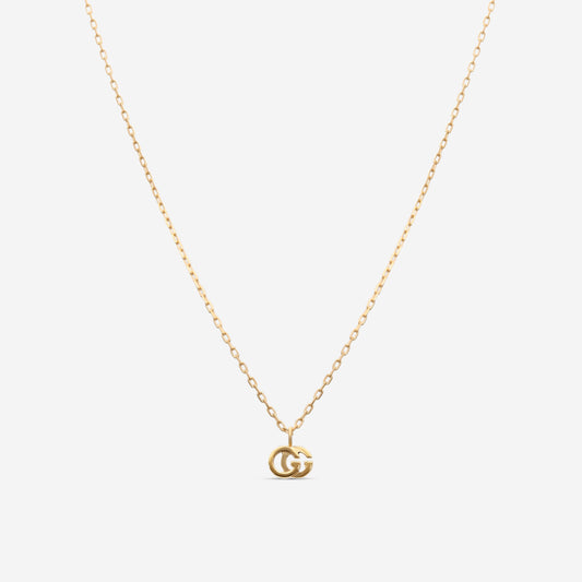 Gucci 18K Gold Running Necklace GG