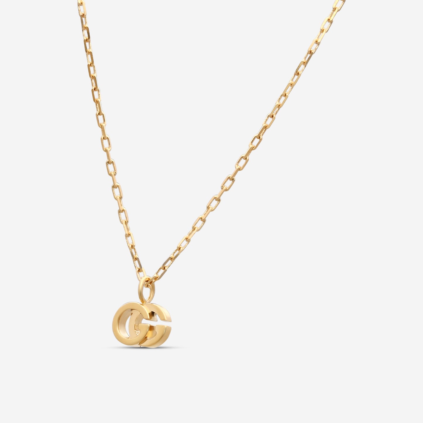Gucci 18K Gold Running Necklace GG