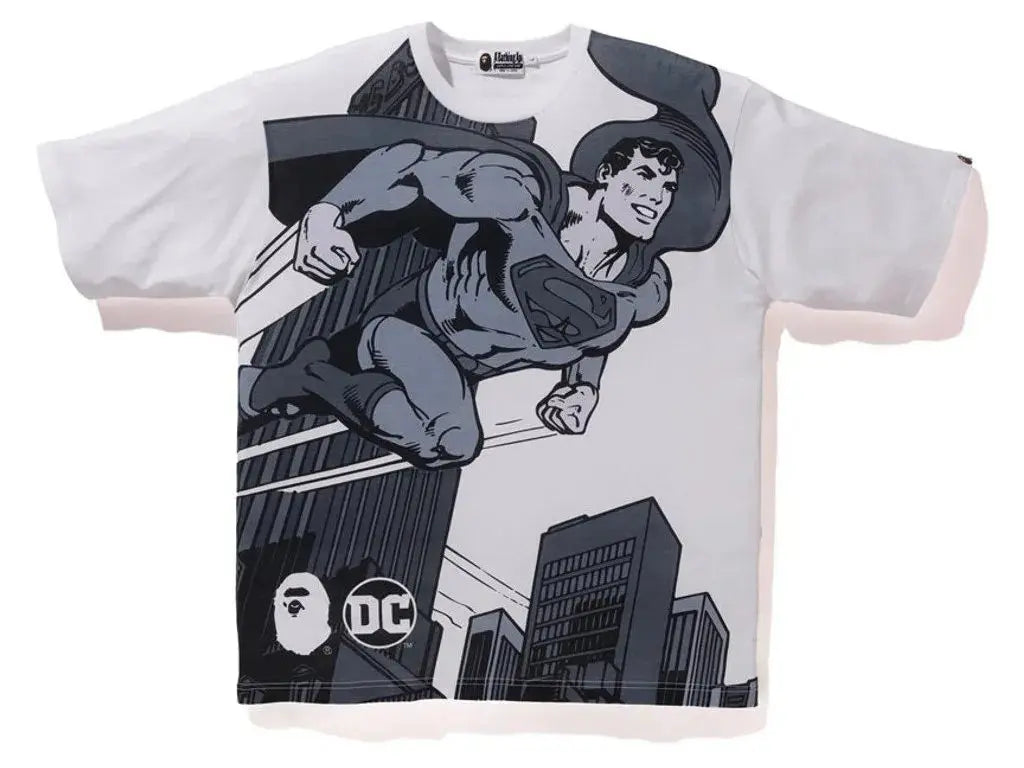 BAPE X DC Superman Relaxed Tee White