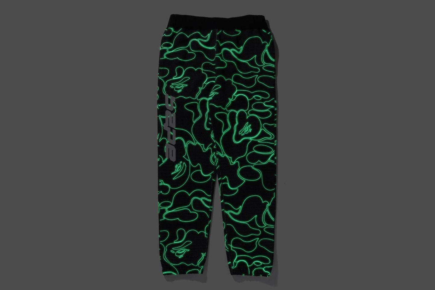 BAPE Text Code Camo Sweatpants 'Black'