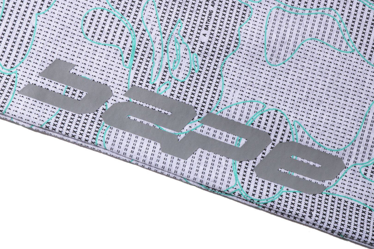 BAPE Text Code Camo Sweatpants 'White'