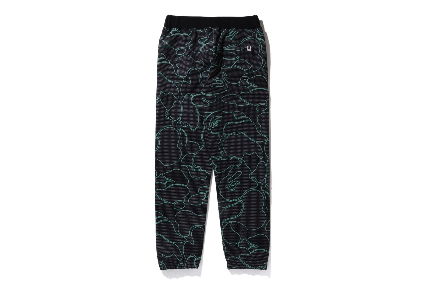 BAPE Text Code Camo Sweatpants 'Black'
