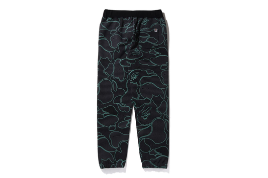 BAPE Text Code Camo Sweatpants 'Black'