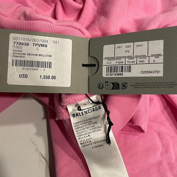 Balenciaga Men's Offshore Zipup hoodie