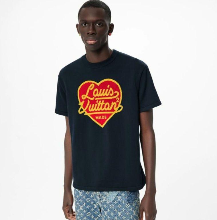 Louis Vuitton x Nigo Intarsia Jacquard Heart Knit T-shirt