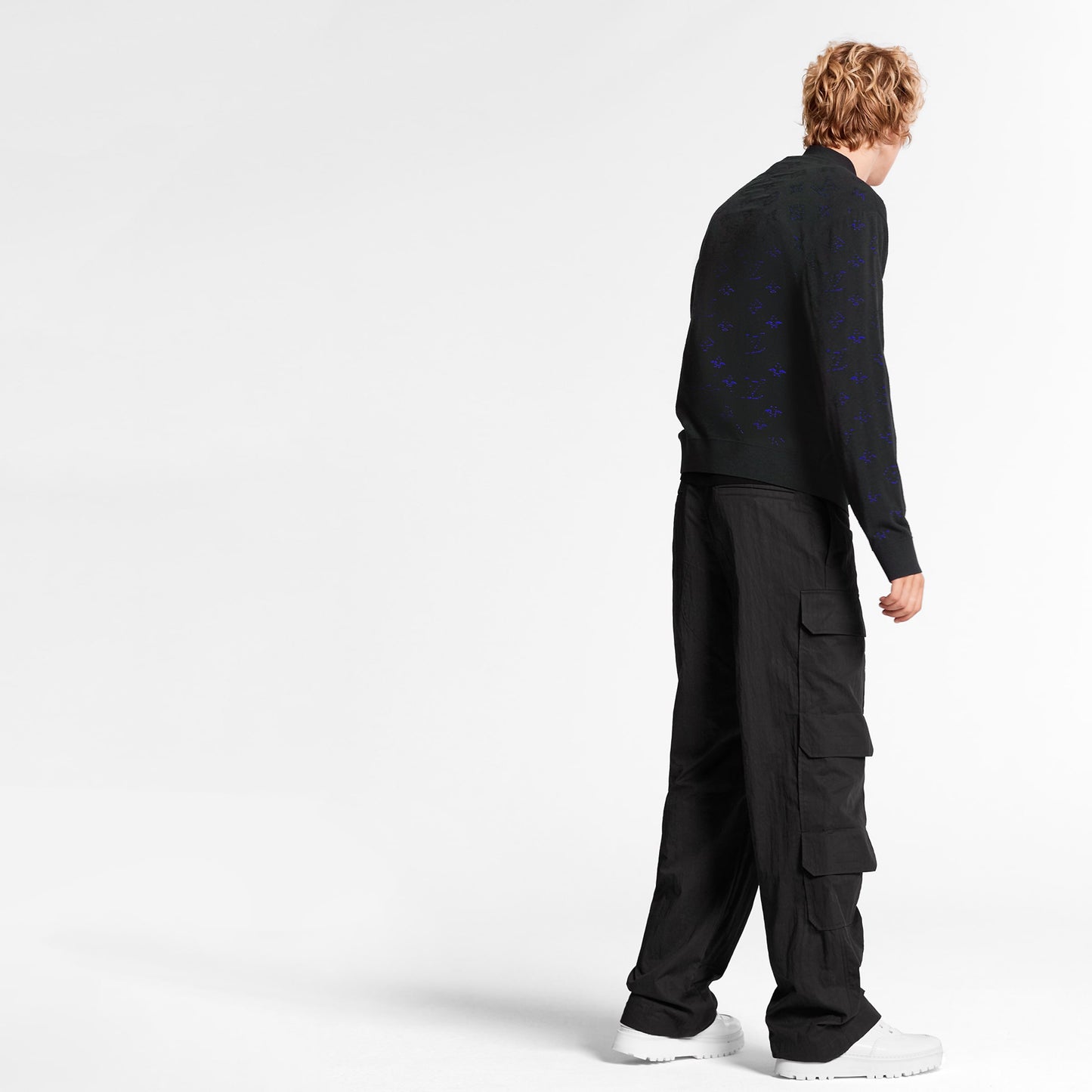 Louis Vuitton Jacquard Full Print Knit Sweater