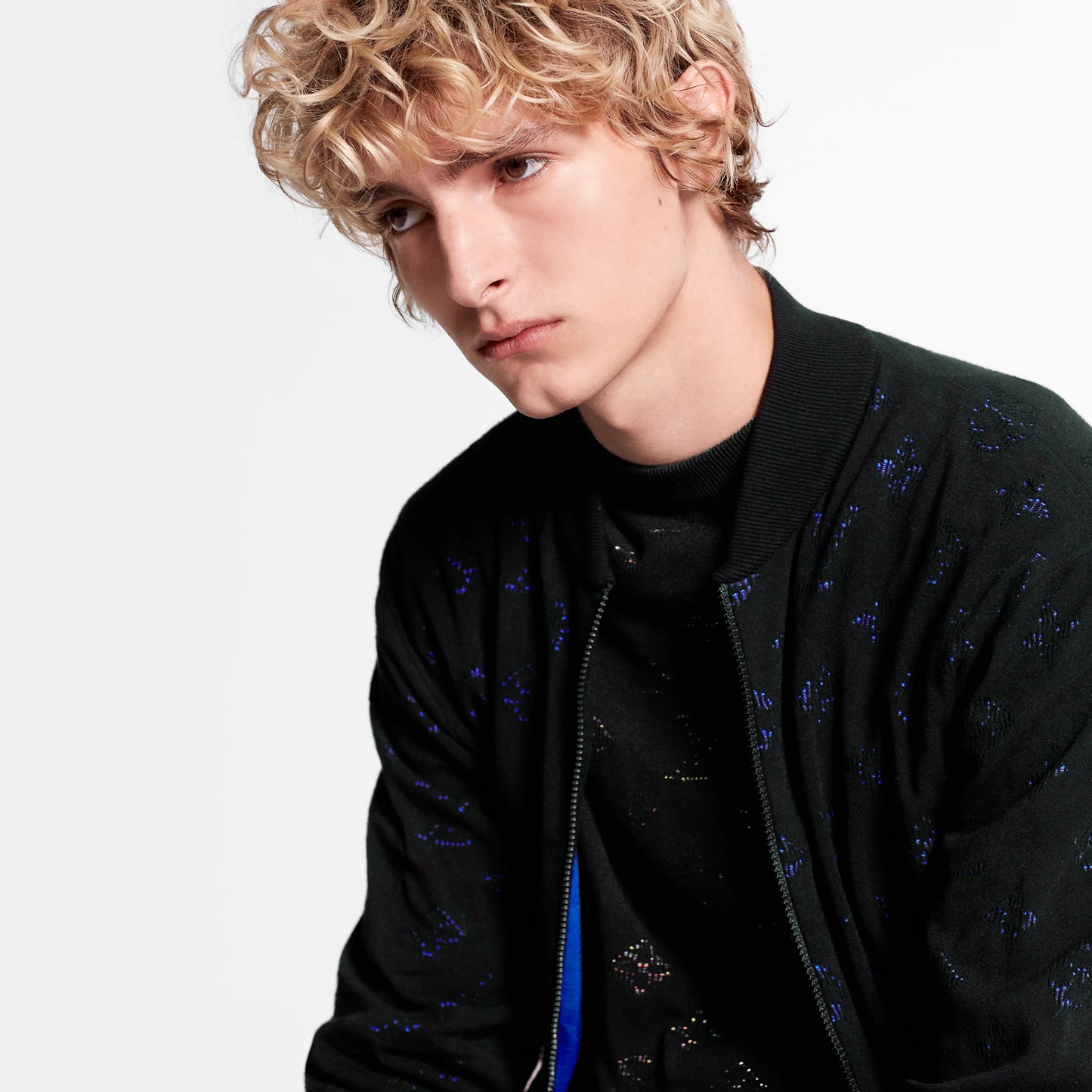 Louis Vuitton Jacquard Full Print Knit Sweater