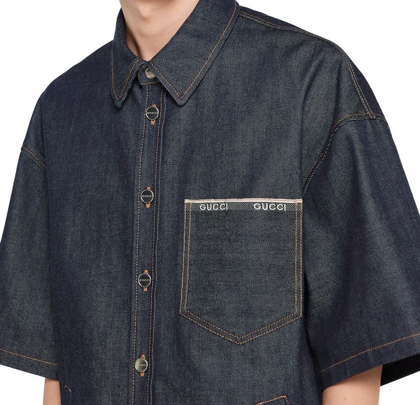 Gucci Denim Slevedge Shirt