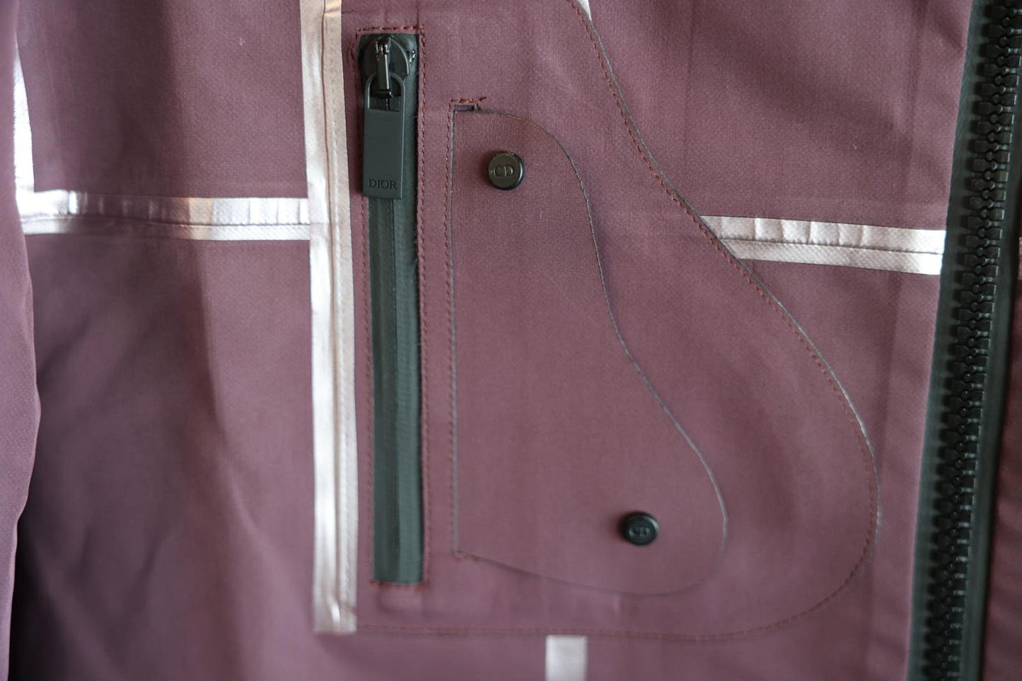 DIOR Contrast Lines Saddle Pocket Jacket