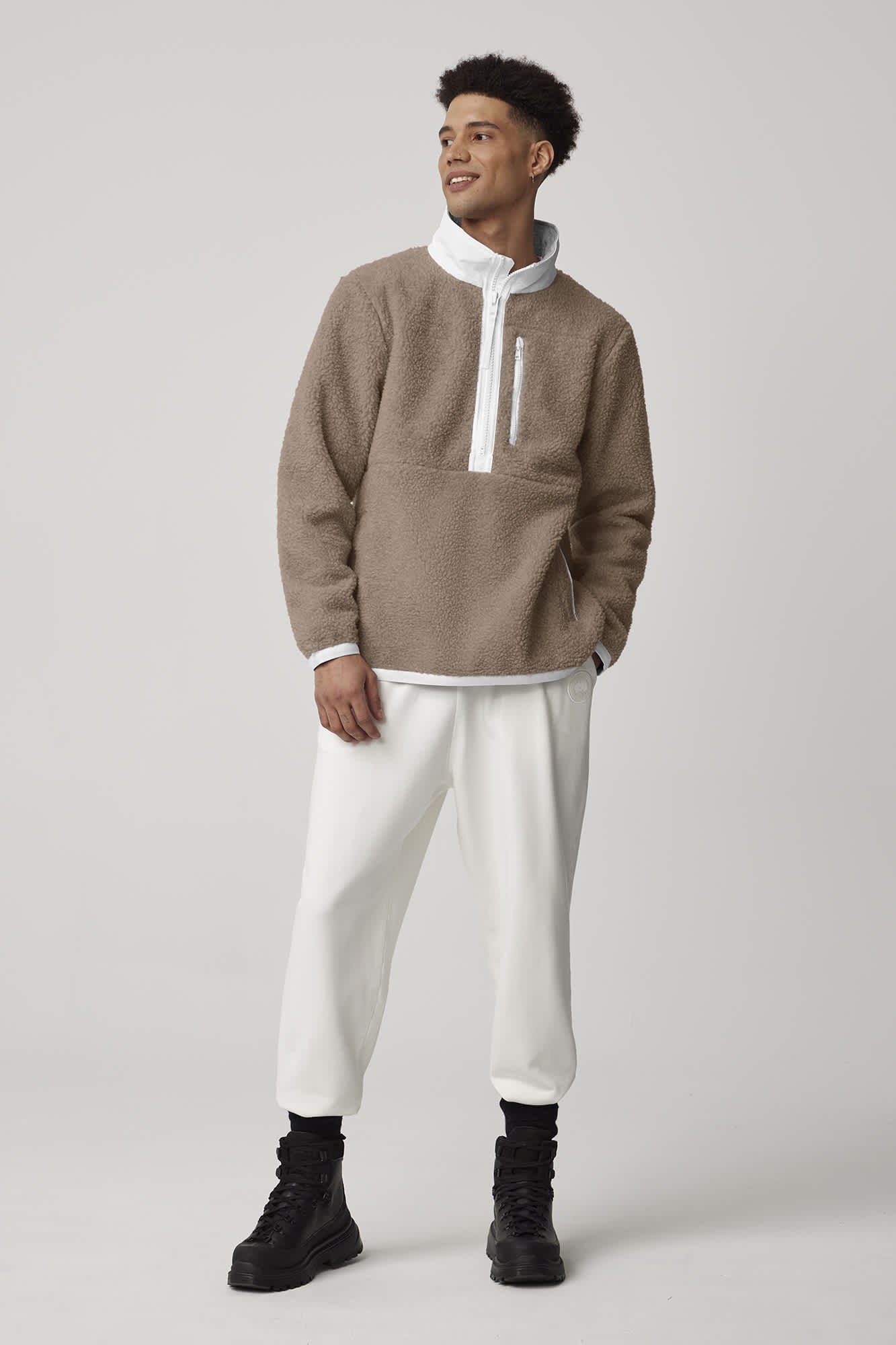 Canada Goose Renfrew Fleece Pullover Tan